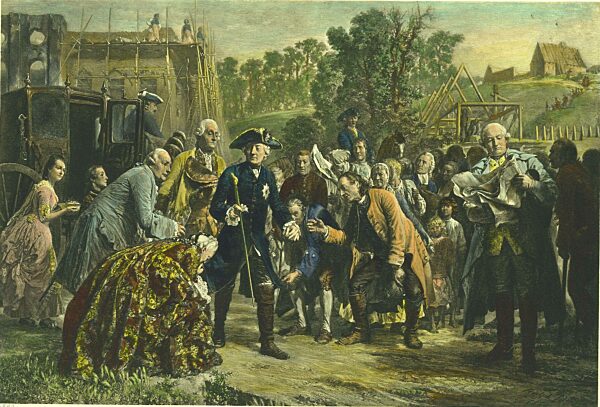 Friedrich der Große und sein Volk, ca. 1770