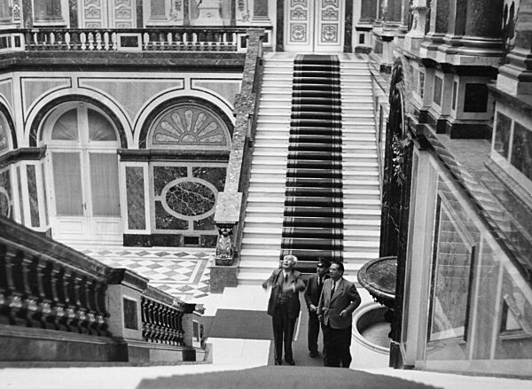 Theodor Heuss in Schloss Herrenchiemsee, 1949