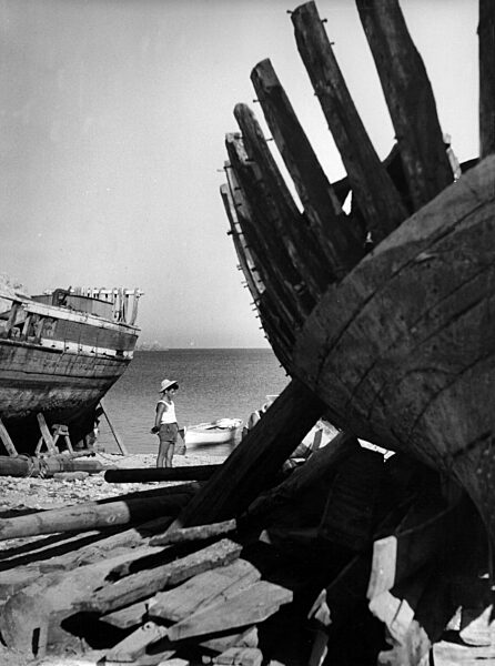 Schiffswrack in Italien