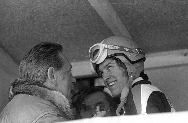 Der Schweizer Skisportler Bernhard Russi, 1970