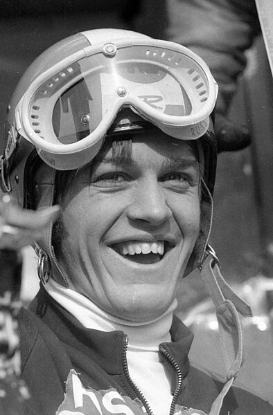 Der Schweizer Skisportler Bernhard Russi, 1970