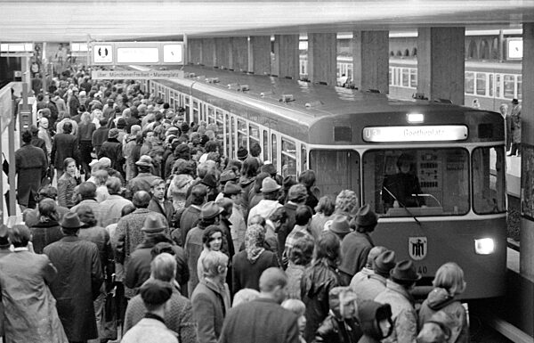 Autofreier Sonntag in München, 1973