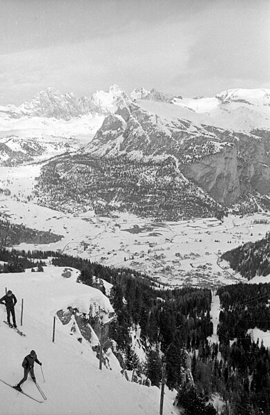 Blick auf das Grödner Tal, 1970