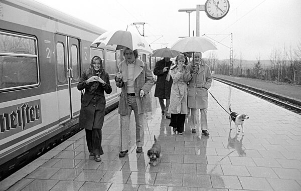Uli Hoeneß und Robert Schwan in Steinebach, 1973