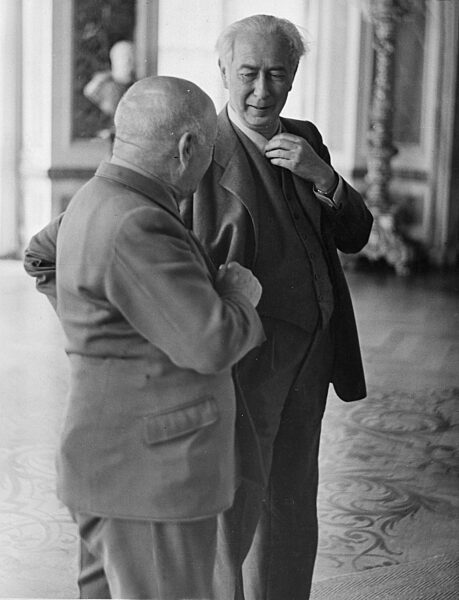 Theodor Heuss in Schloss Herrenchiemsee, 1949