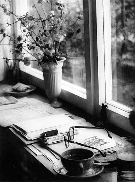 Arbeitsplatz Erich Kästners, 1964