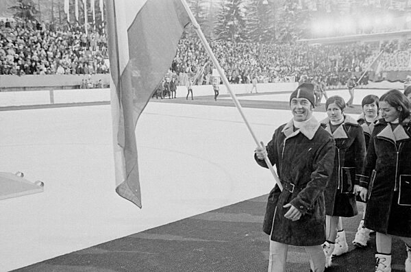 Eröffnungsfeierlichkeiten der Alpinen Skiweltmeisterschaft in Gröden, 1970