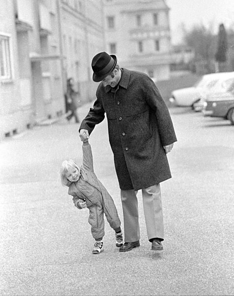 Georg Kronawitter am autofreien Sonntag in München, 1973