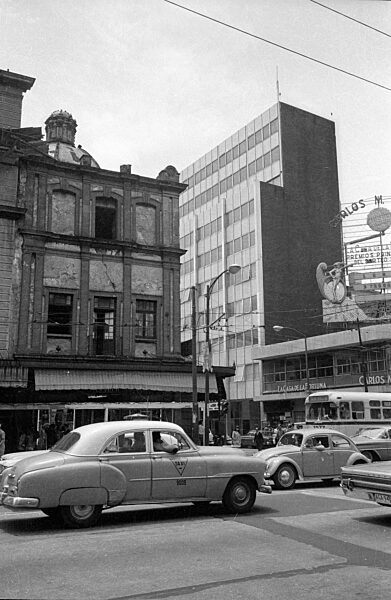 Straße in Mexico City, 1970