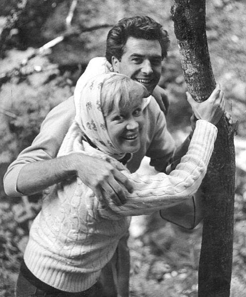 Hildegard Knef und ihr Ehemann David Cameron-Palastanga, 1975