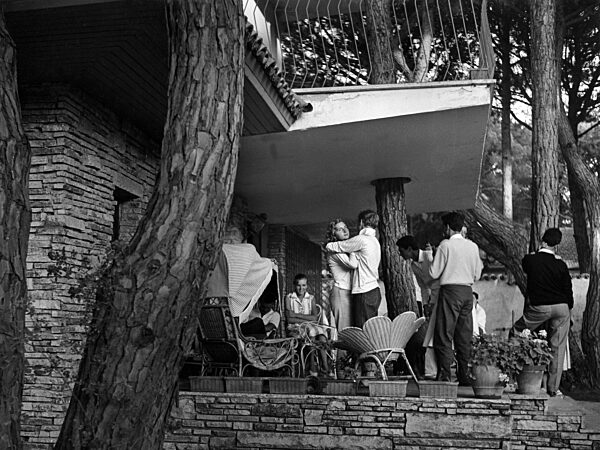 Party in der Villa Fregene in Rom