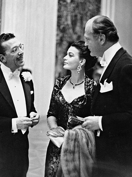 Adl Müller, Eva Bartok und Curd Jürgens