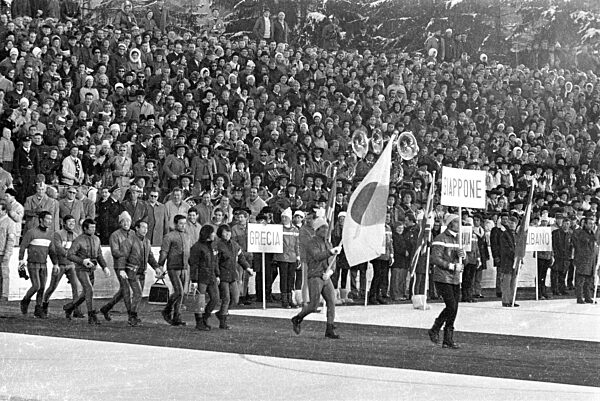 Eröffnungsfeierlichkeiten der Alpinen Skiweltmeisterschaft in Gröden, 1970