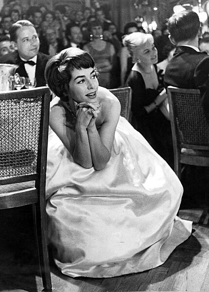 Marianne Koch mit ihrem Ehemann Gerhard Freund, 1958