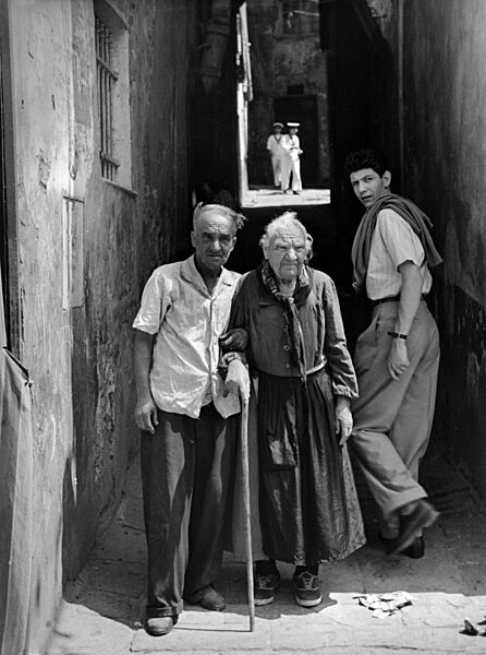 Altes Paar in Neapel