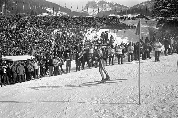 Slalomwettbewerb bei der Alpinen Skiweltmeisterschaft in Gröden, 1970