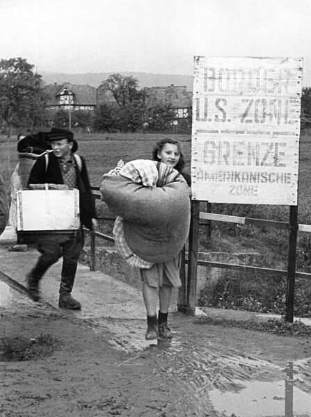 Flüchtlinge an der Zonengrenze