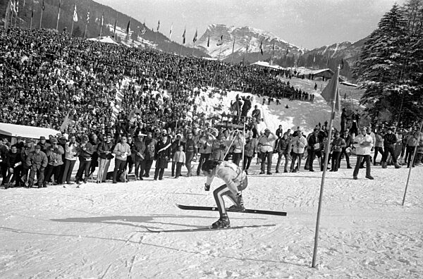 Slalomwettbewerb bei der Alpinen Skiweltmeisterschaft in Gröden, 1970