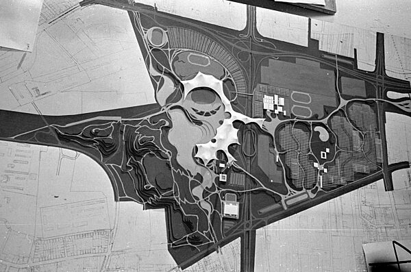 Jury-Sitzung zum Architektenwettbewerb für die Olympiabauten in München, 1967