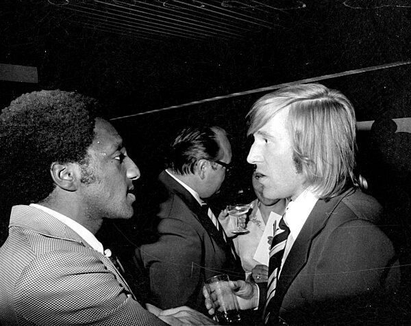 Günter Netzer bei der Feier zum WM Sieg in München, 1974