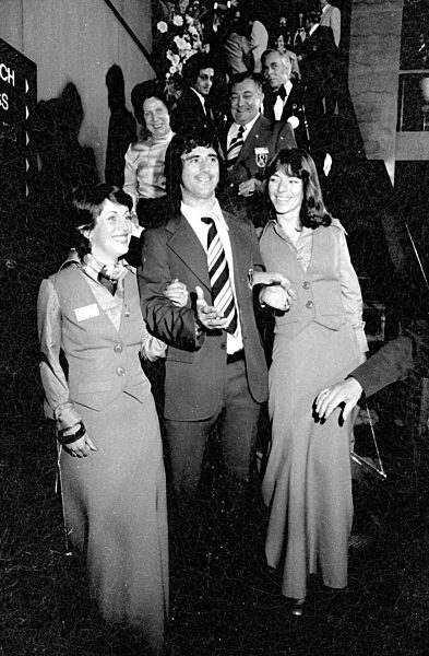 Gerd Müller bei der Feier zum WM Sieg in München, 1974