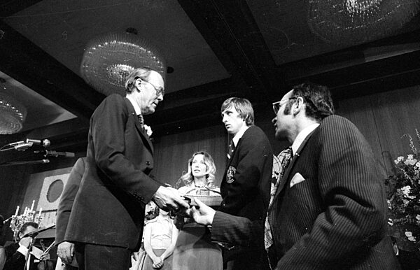 Bernhard zur Lippe-Biesterfeld bei der Feier zum WM Sieg in München, 1974