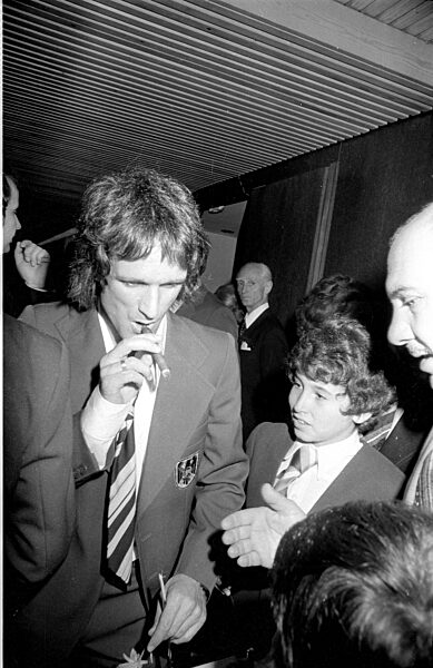 Wolfgang Overath bei der Feier zum WM Sieg in München, 1974