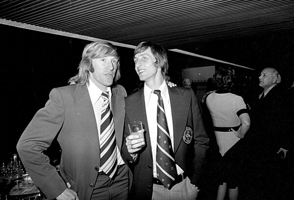 Günter Netzer bei der Feier zum WM Sieg in München, 1974