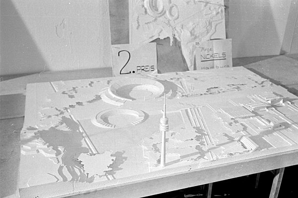 Jury-Sitzung zum Architektenwettbewerb für die Olympiabauten in München, 1967