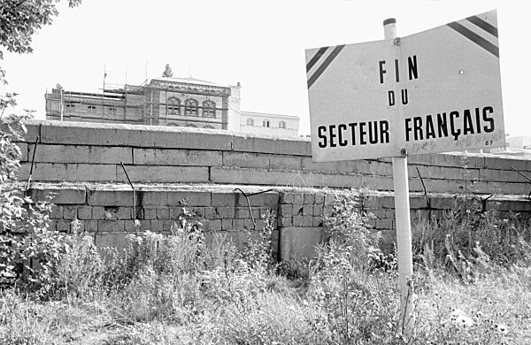 Grenze des Französischen Sektors in Berlin