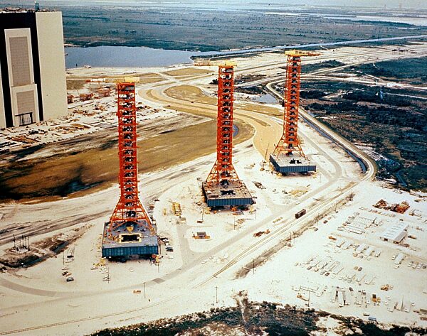 Mobile launching pads at Kennedy Space Center