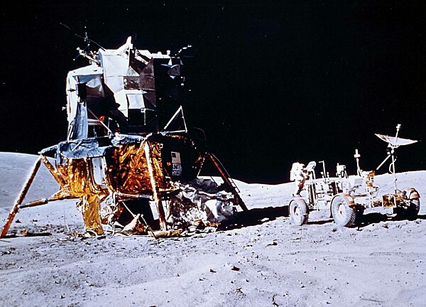 The Lunar Module "Orion" with lunar rover