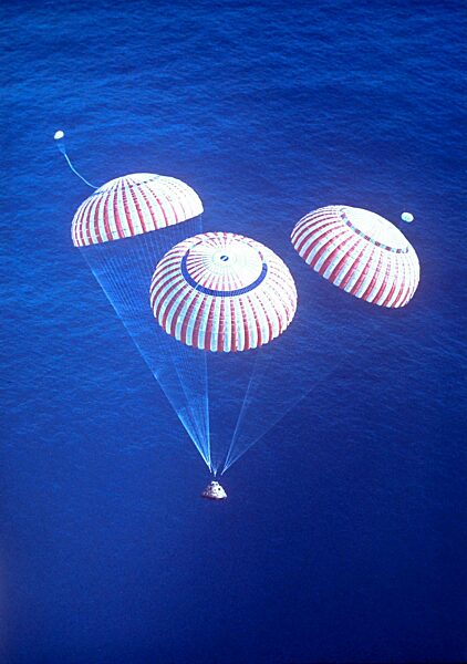 Landing of the Command Module "America" of the Apollo 17 mission