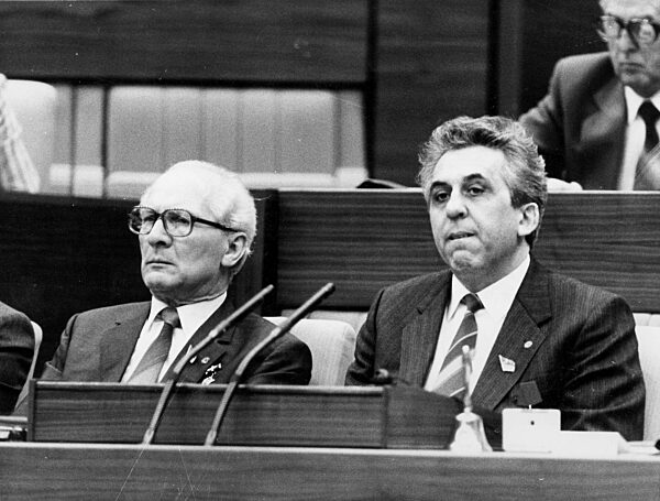 Erich Honecker und Egon Krenz, 1989