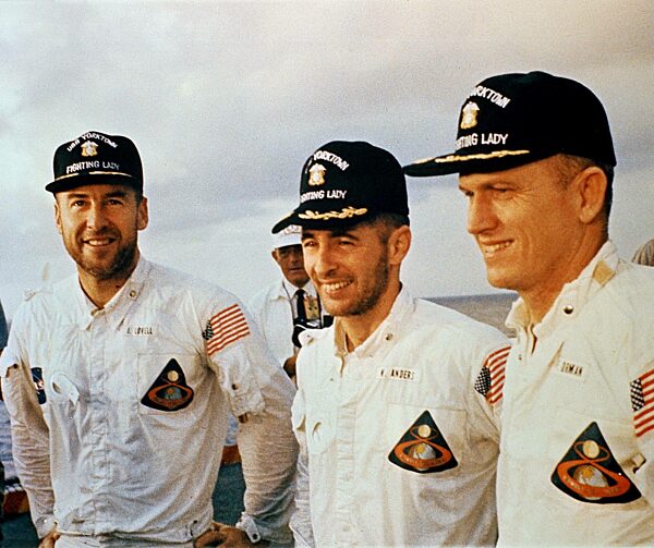 Astronauts of  the Apollo 8 Borman, Lovell and Anders