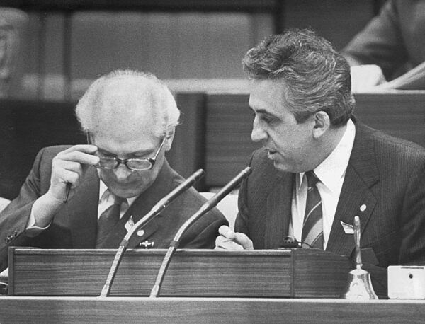 Erich Honecker und Egon Krenz, 1986