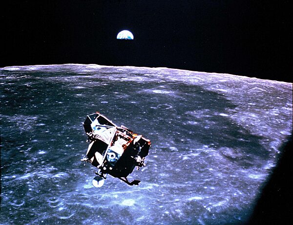 Lunar Module Eagle returning to the mother ship