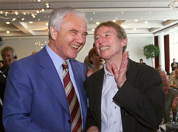 Manfred Stolpe and Regine Hildebrandt after the nomination for the Brandenburg state election