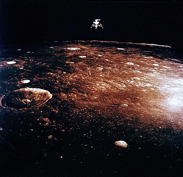 Lunar Module "Intrepid" above the Moon