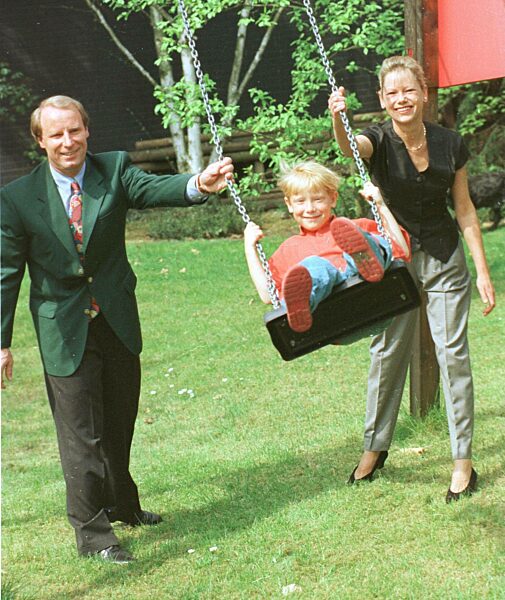 Berti Vogts mit Familie, 1994