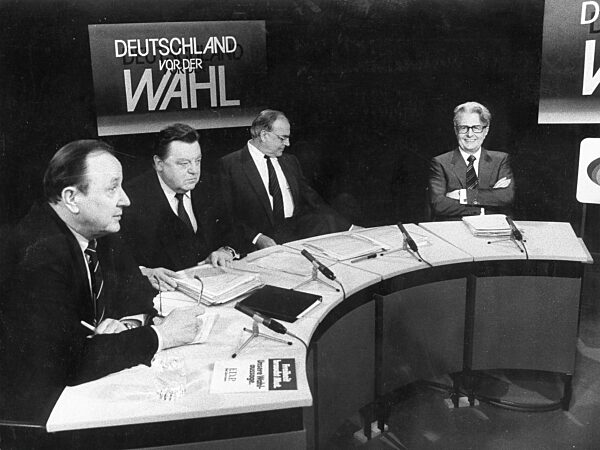 TV discussion on the general election 1983