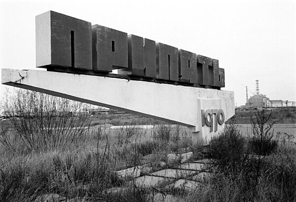 Prypjat, an abandoned city near the Chernobyl disaster site, 1990