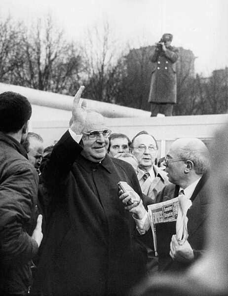 German Chancellor Helmut Kohl in Berlin, 1989