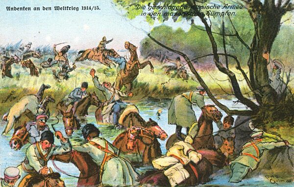 Russian troops in Masuria, 1914