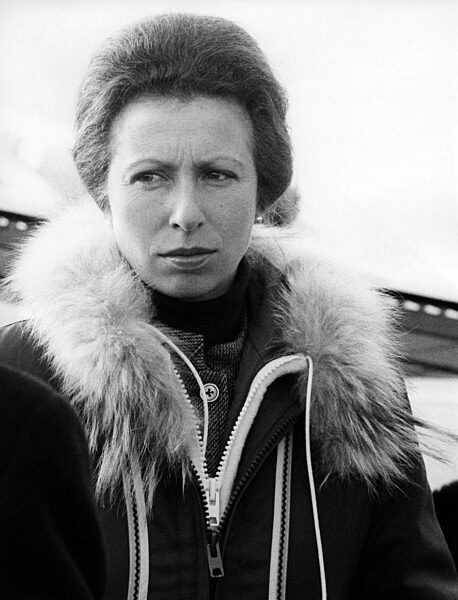 Portrait of Princess Anne at London Airport, 1985