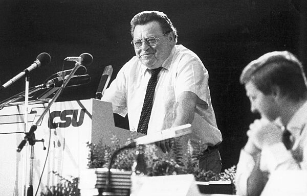 Bavarian Prime Minister, Franz Josef Strauss, 1983