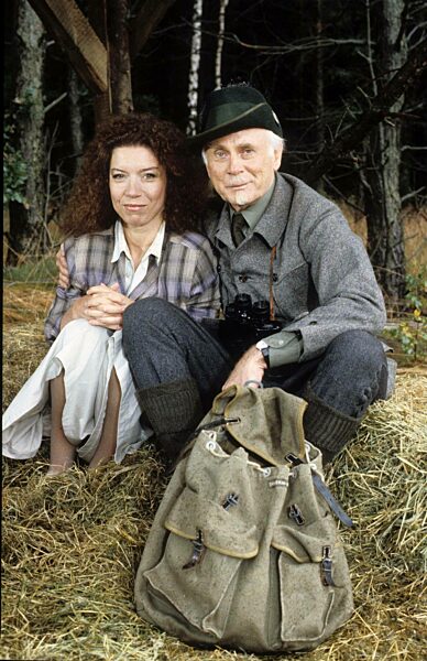 Evelyn Hamann with Victor von Buelow, 1986