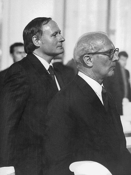 Erich Honecker bei Oskar Lafontaine im Saarland, 1987