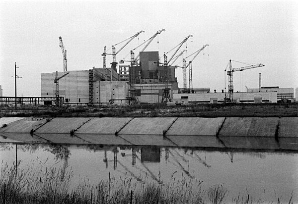The reactor which caused the nuclear accident at Chernobyl, 1990