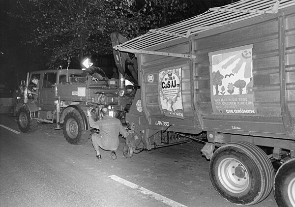 The Greens are elected in the Bavarian Landtag, 1986